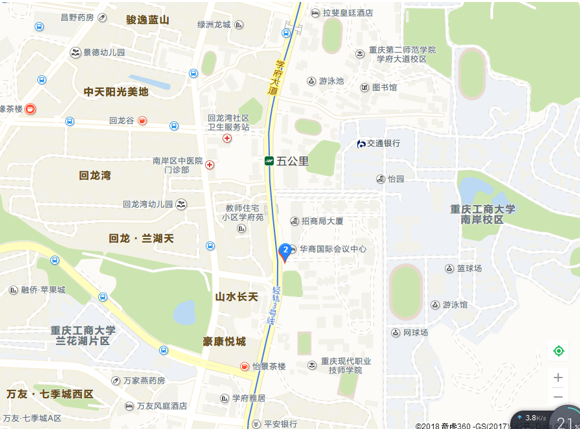 重庆火星时代校区路线图