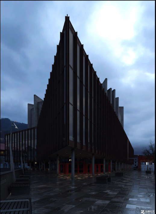 vray建筑渲染实例教程之《格里格音乐厅——雨后印象》