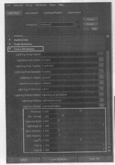 Maya特效菜单Create L ightning (创建闪电) 指令详解教程