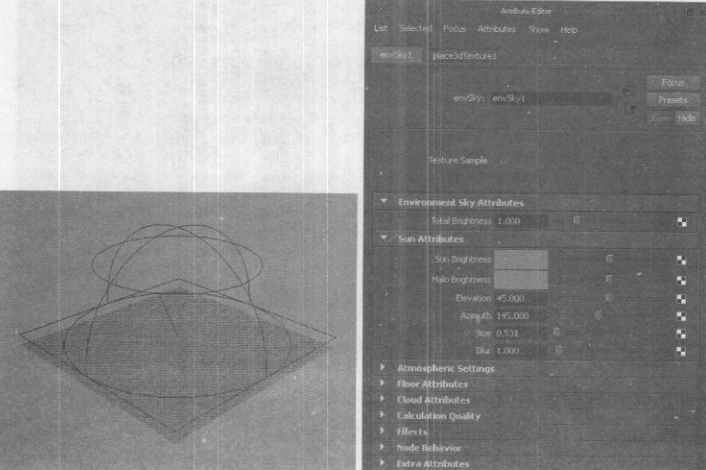Maya材质编辑器环境纹理的应用（三）