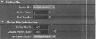 Maya运动模糊参数设置教程