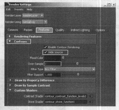 mental ray轮廓(Contour)使用教程