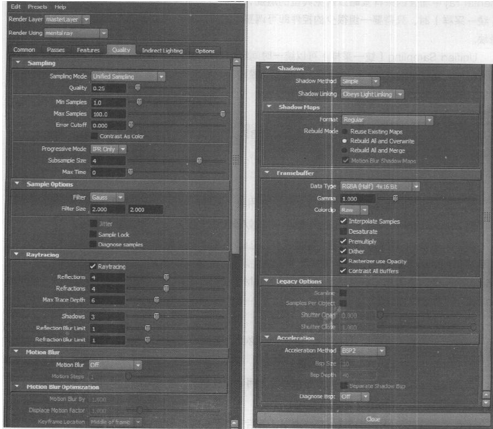 mental ray质量(Quality)指令详解教程（一）