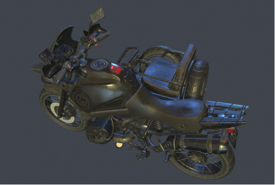 次世代游戏载具摩托车的制作流程（一）低模制作