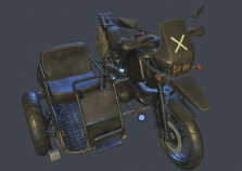 次世代游戏载具摩托车的制作流程（三）烘焙法线及材质制作
