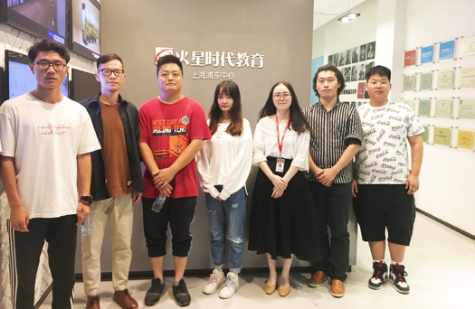 上海浦东火星时代迎接南邑公司到来，学员作品点评答疑宣讲两不误