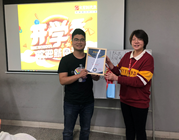 濟南火星時代優秀學長回校分享，講講學習與麵試的那些事兒