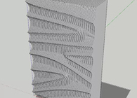 SketchUp如何一招搞定水波紋曲麵造型景牆？