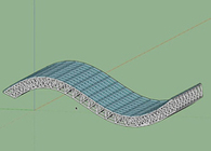 SketchUp曲麵桁架的建模教程