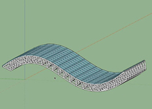 SketchUp曲面桁架的建模教程