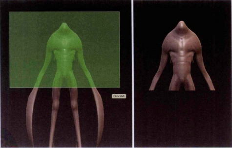 细致雕刻生物角色模型教程：身体雕刻