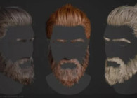 AAA游戏制作男士发型和胡须教程