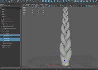 Maya如何通過Nhair生成簡單的麻花辮？
