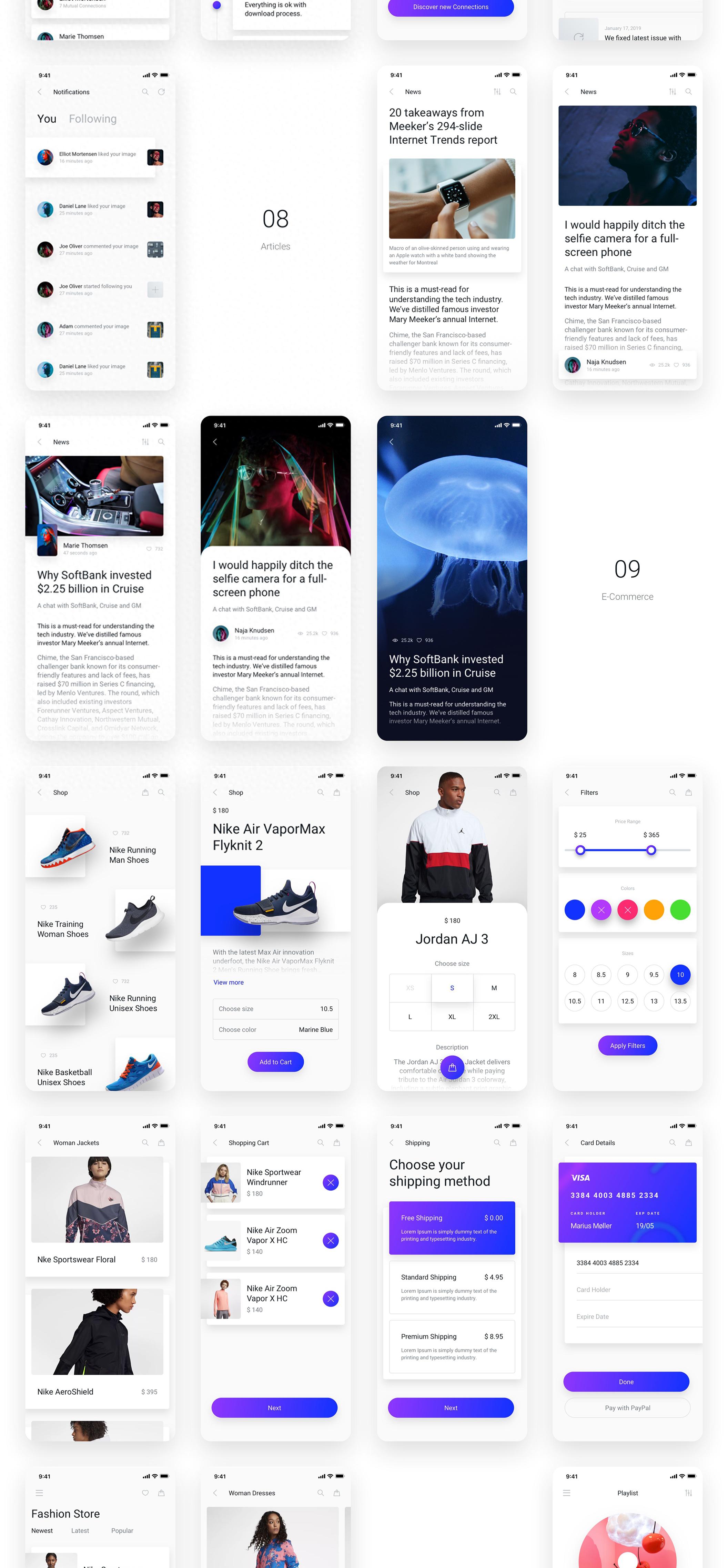 看看這款運動品牌APP UI界面設(shè)計作品，打開你的創(chuàng)意思維