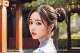 AI畫的復古女孩兒，美呆了