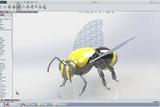 3D模型分享，用SolidWorks建模的一只蜜蜂