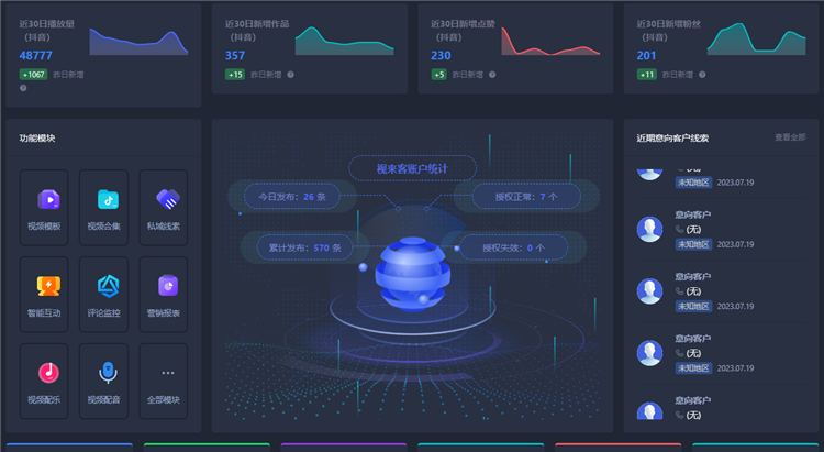 短视频矩阵系统