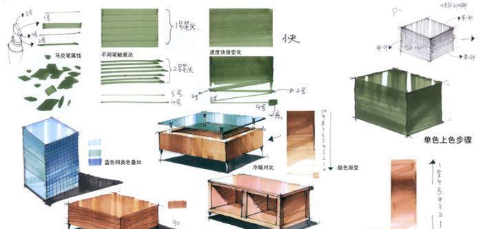 马克笔上色表现基础手法