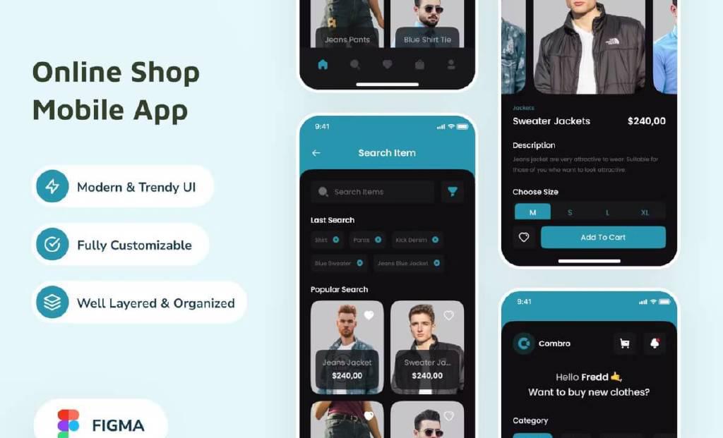 网店流动应用app模板
