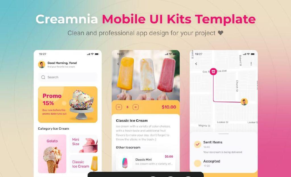 eamnia-移动应用程序UI工具包模板