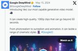 谷歌发布全新AI视频生成模型Veo，支持多种电影风格的高质量视频制作