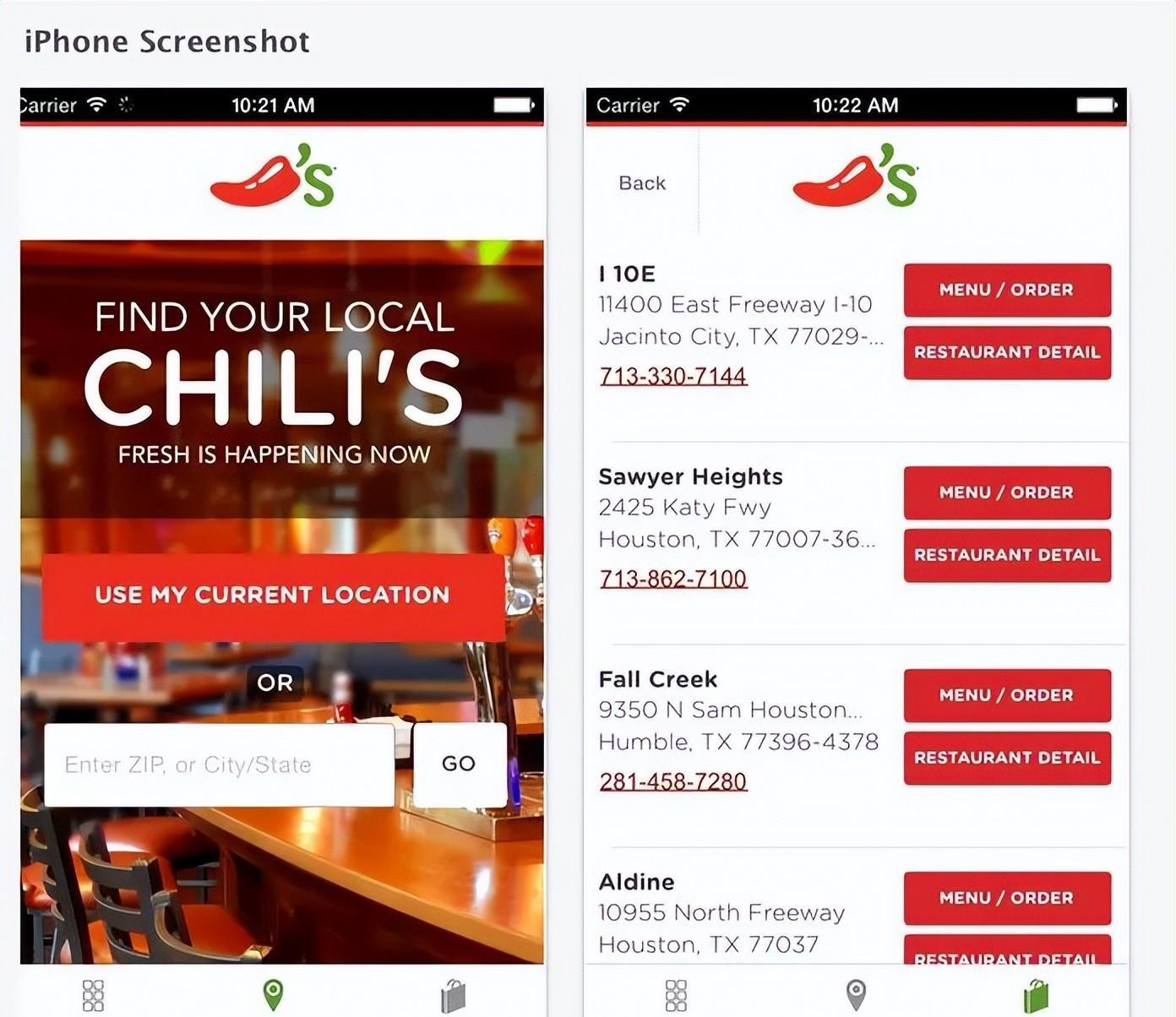 Chili's 修改后设计