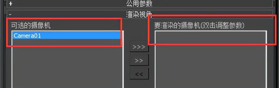 可选摄像机设置