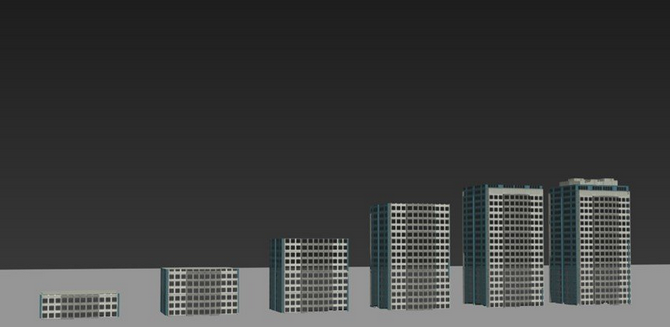 建筑生长动画效果