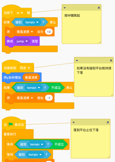 火柴人跳跃和坠落