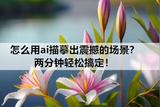 怎么用ai描摹出震撼的场景?两分钟轻松搞定!