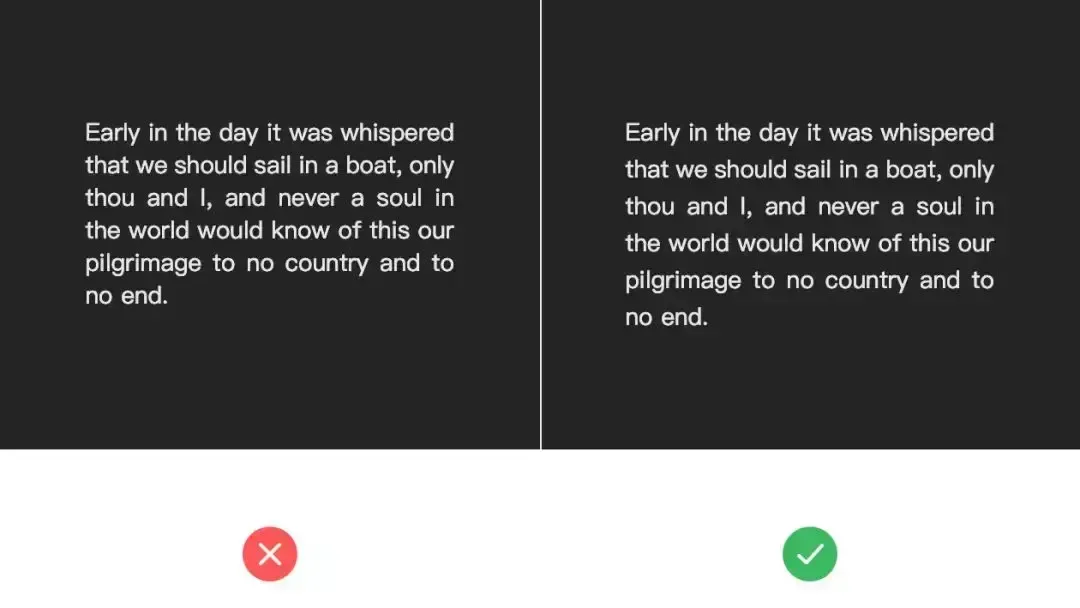 文字间距示例图