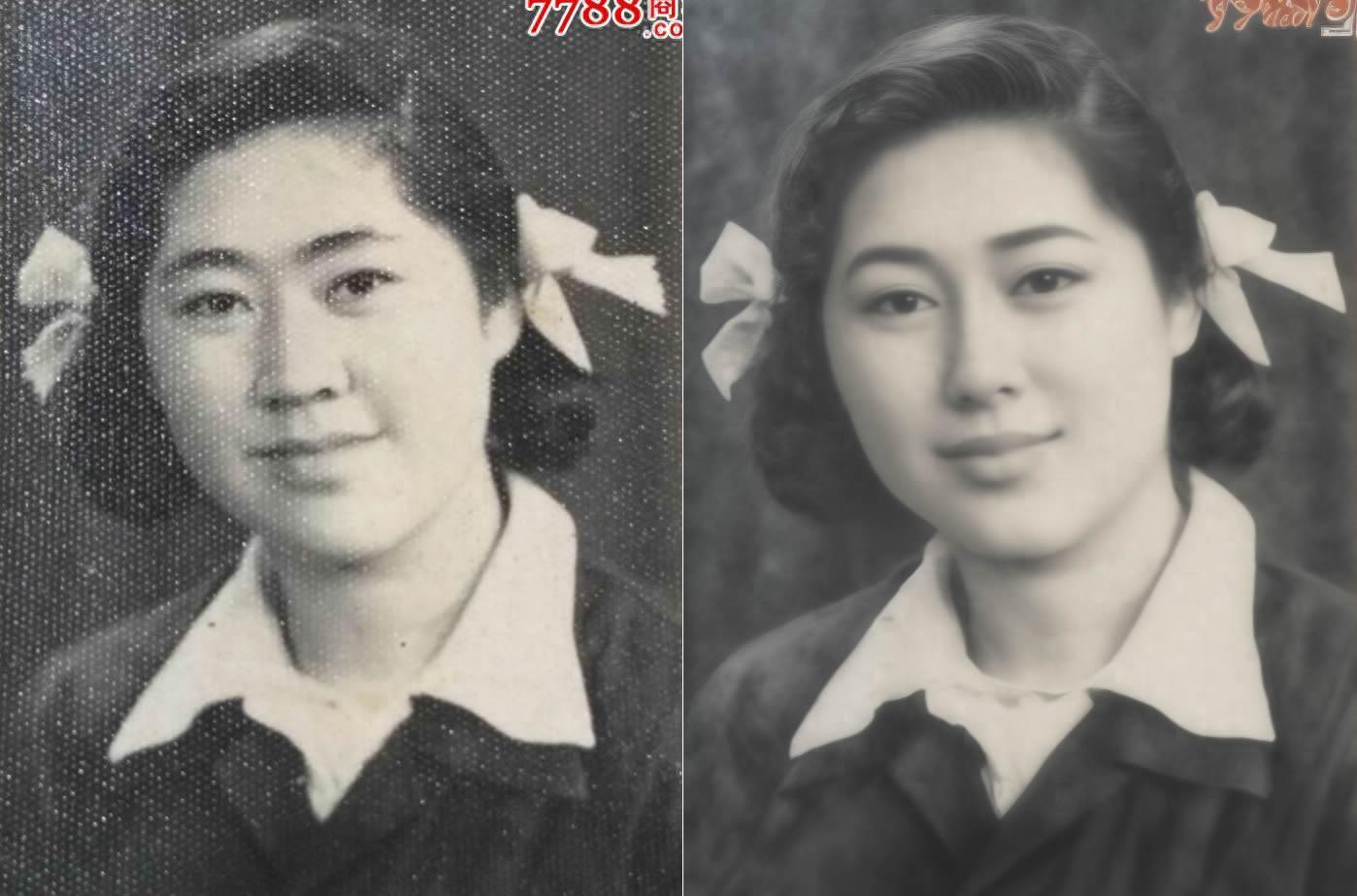 老照片修复对比图