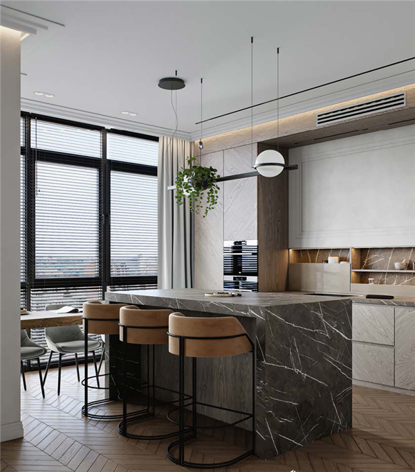 廚房燈光布置示意圖