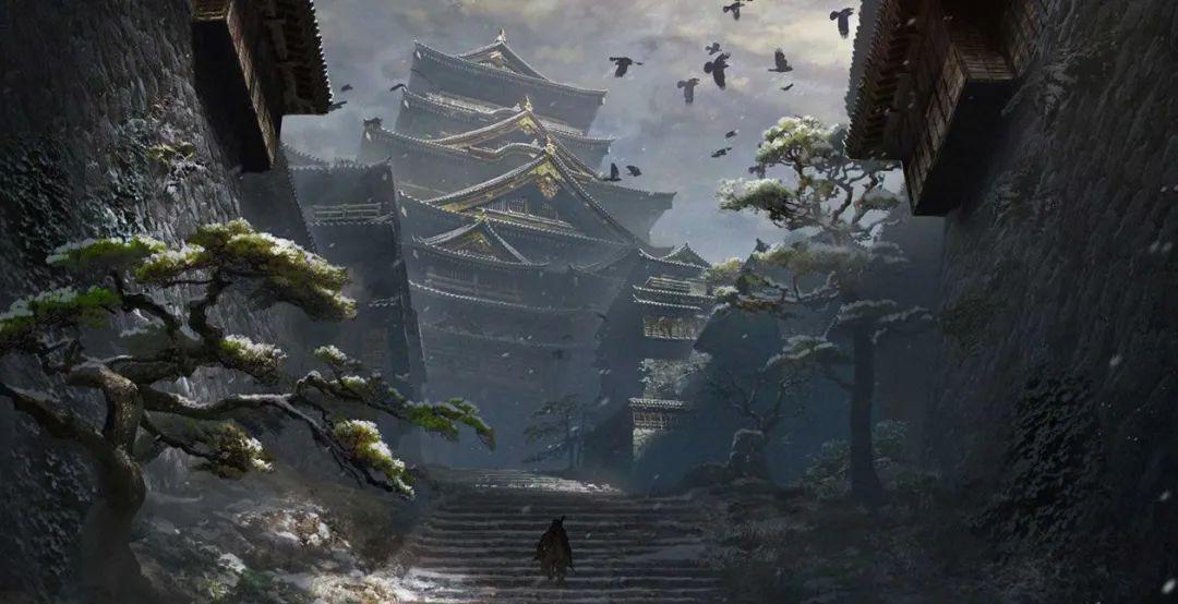 只狼的城堡仰視角