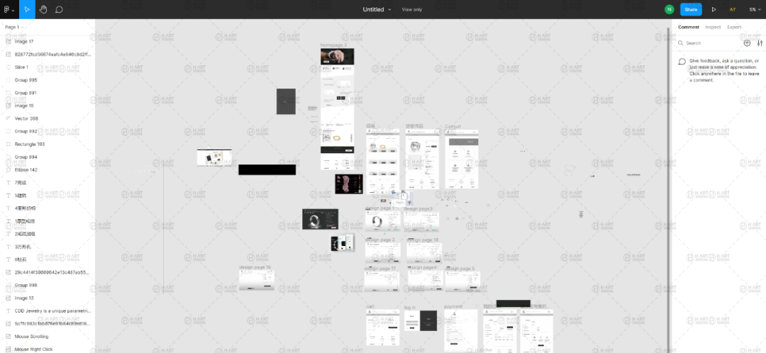 今年申请交互的同学用Figma完成了自己的项目
