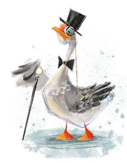 可爱小动物卡通形象设计插画作品