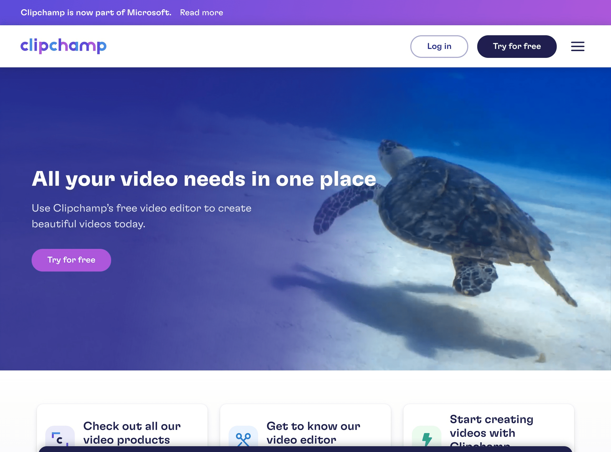 微軟出品的視頻剪輯工具Clipchamp