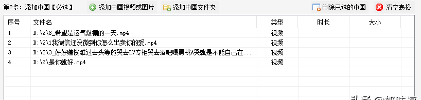 导入画中画视频